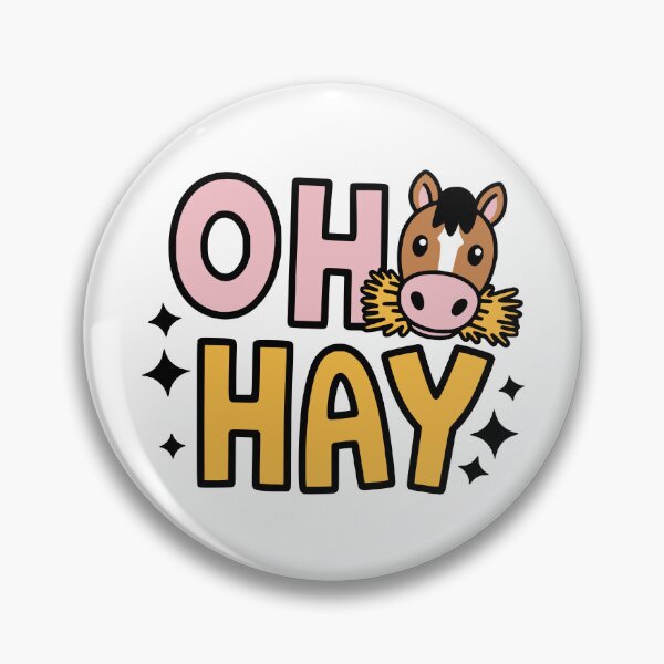 Item preview, Oh Hay! Cute Horse Pun designed and sold by PMCreative.