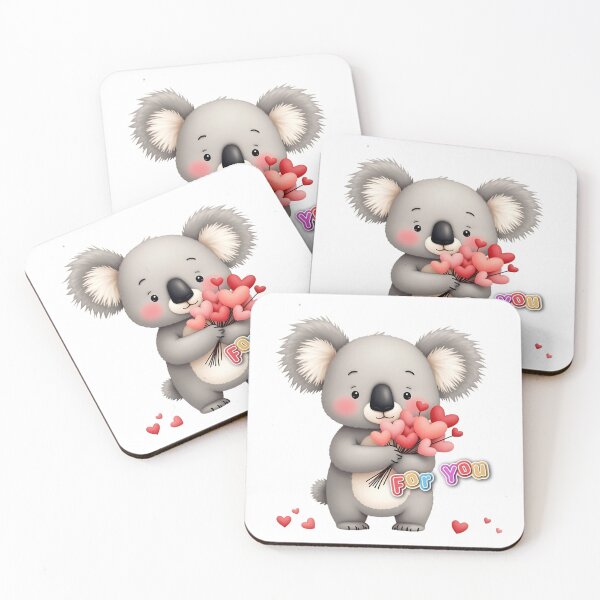 Item preview, Koala with Love Balloons and Message designed and sold by Koalangel.