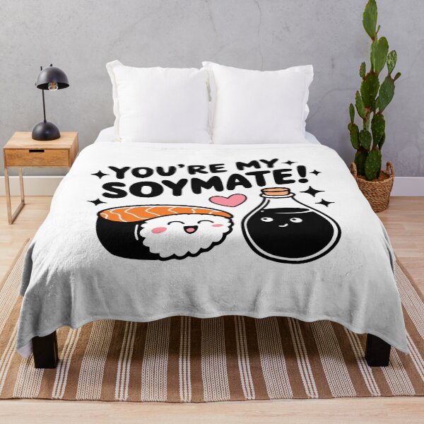 Item preview, You're My Soymate! Funny Sushi And Soysauce Pun designed and sold by PMCreative.
