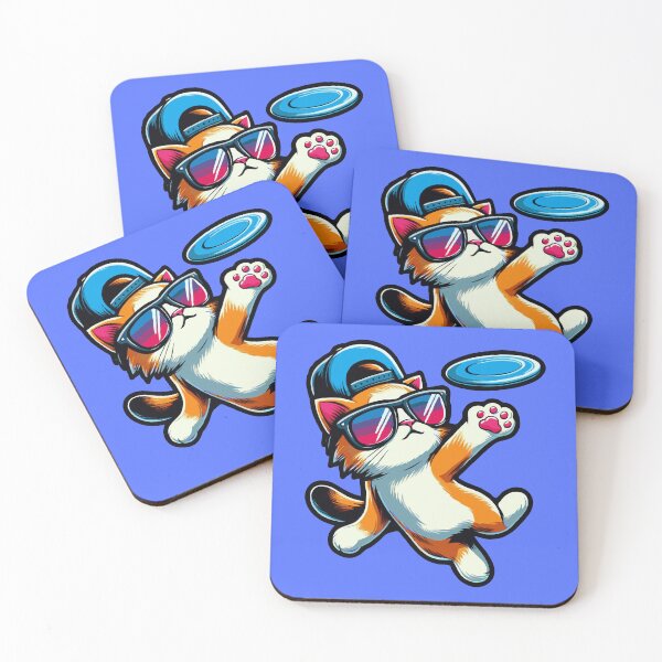 Item preview,  Cool Cat Playing Ultimate Frisbee designed and sold by McThingummy.