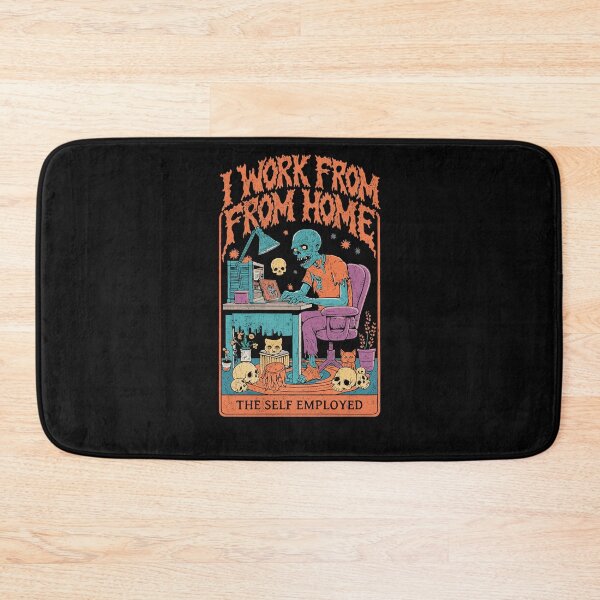 Item preview, Work From Home Zombie Funny Tarot Card Art designed and sold by Mystikos Art.