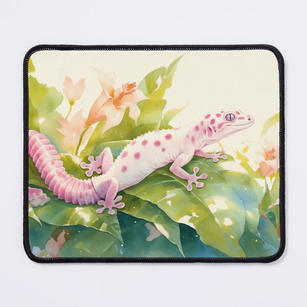 Item preview, Pink-Spotted Gecko in a Tropical Bloom designed and sold by AshiraCreations.