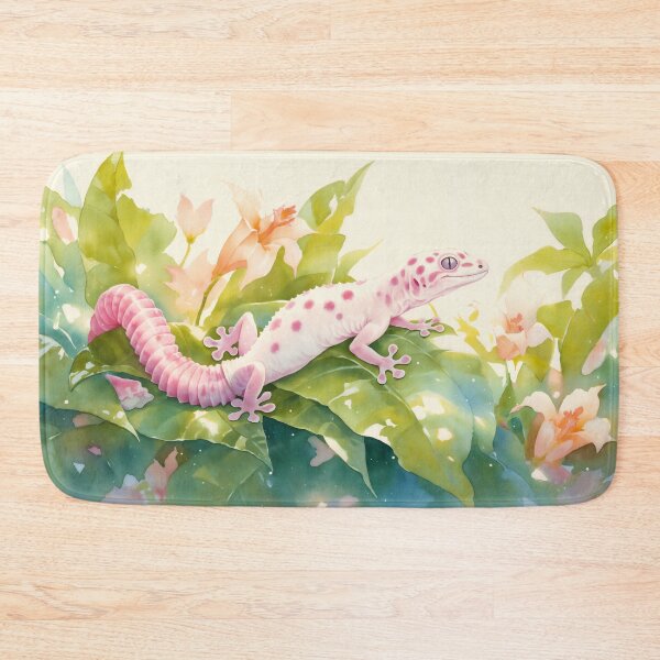 Item preview, Pink-Spotted Gecko in a Tropical Bloom designed and sold by AshiraCreations.