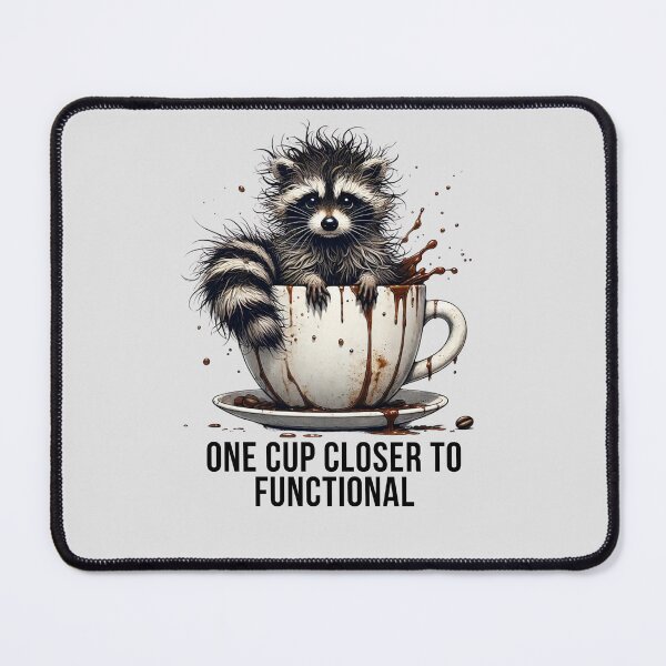 Item preview, Copy of Another Day at the office, Office Humor, Raccoon Art, Trash Panda quote designed and sold by Nicolelynndecor.