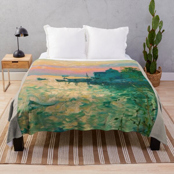 Item preview, Vibrant Sunset Over a French Coastal Village. Art By Carraann designed and sold by CARRAANN.