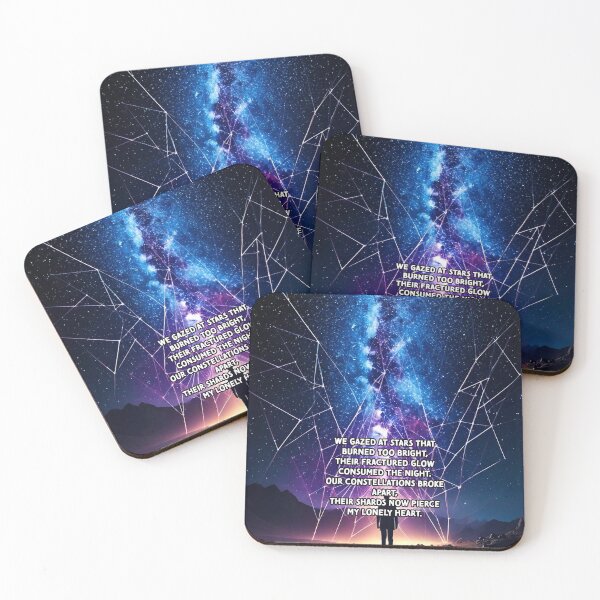 Item preview, Fractured Stars - Broken Heart Poetry Art Work designed and sold by Unwind-Art-Work.
