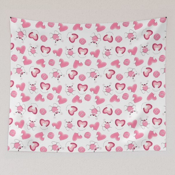Item preview, Seamless pattern with Bear, heart, rainbow, cake designed and sold by Nastasiakhmnk.