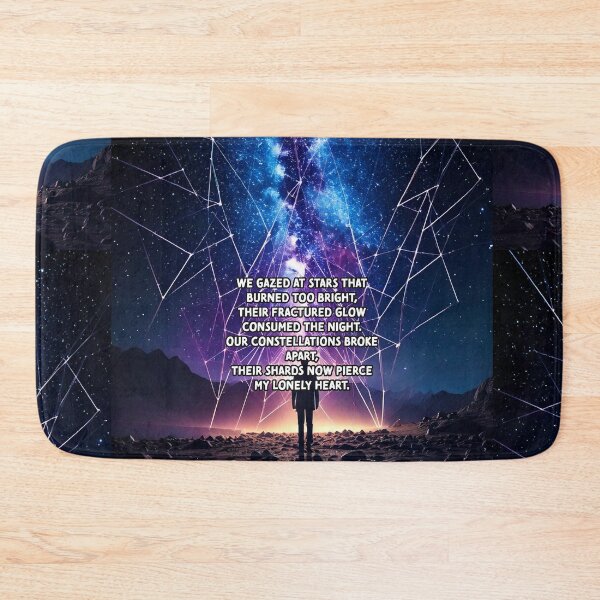 Item preview, Fractured Stars - Broken Heart Poetry Art Work designed and sold by Unwind-Art-Work.