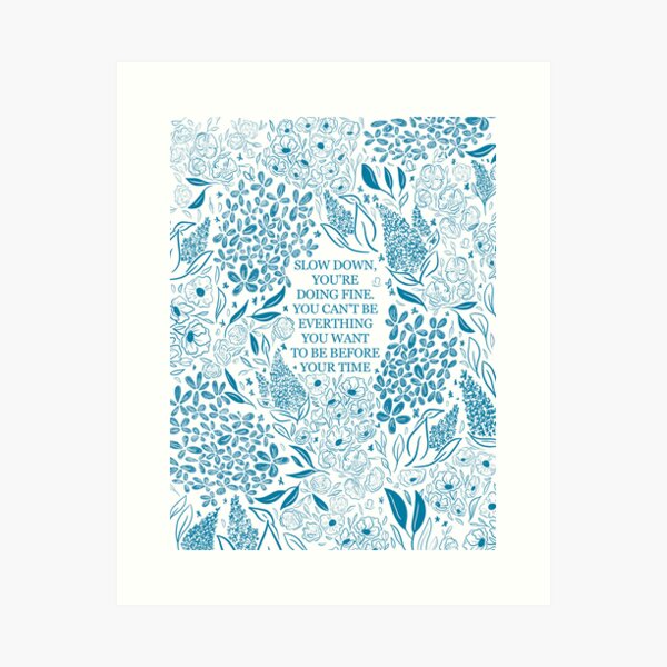 Item preview, Slow down, you’re doing fine (full) designed and sold by InkAboutItCo.