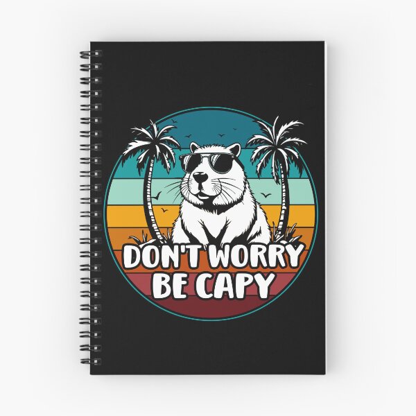 Item preview, Don’t Worry Be Capy - Capybara Cute Retro designed and sold by EnchantedOwl.