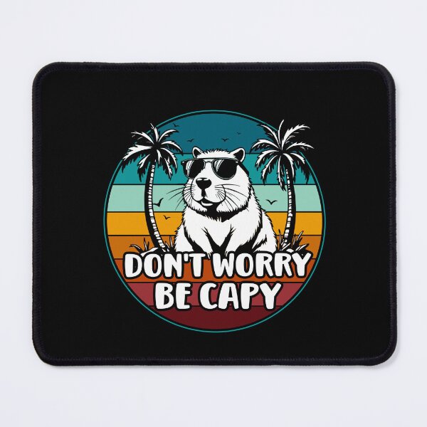 Item preview, Don’t Worry Be Capy - Capybara Cute Retro designed and sold by EnchantedOwl.