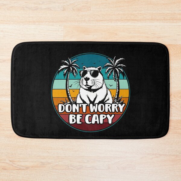 Item preview, Don’t Worry Be Capy - Capybara Cute Retro designed and sold by EnchantedOwl.