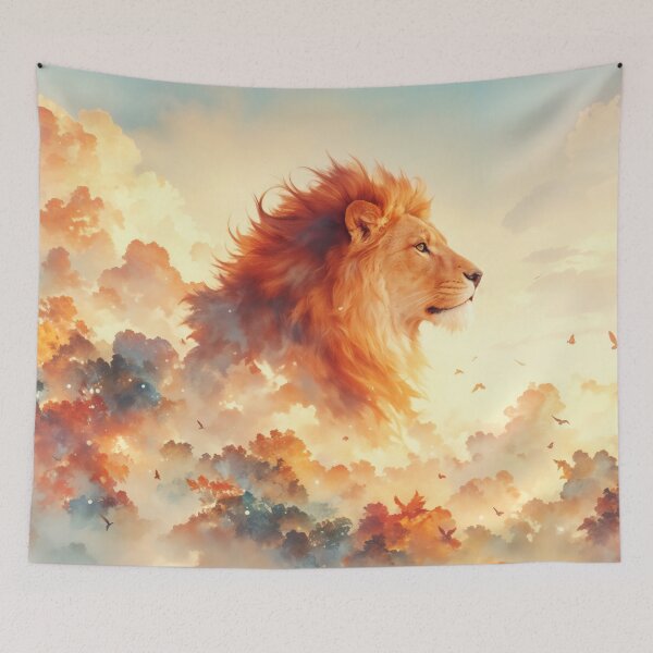 Item preview, Majestic Lion Among Radiant Clouds designed and sold by AshiraCreations.