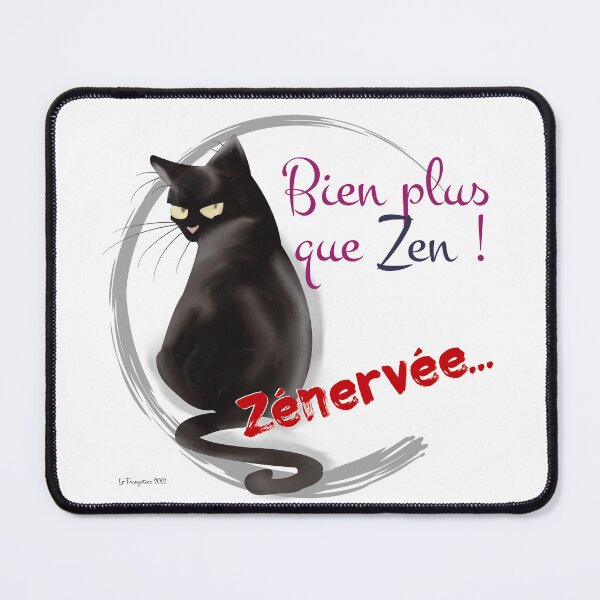 Item preview, Very zen black cat designed and sold by Frangotier.