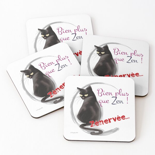 Item preview, Very zen black cat designed and sold by Frangotier.