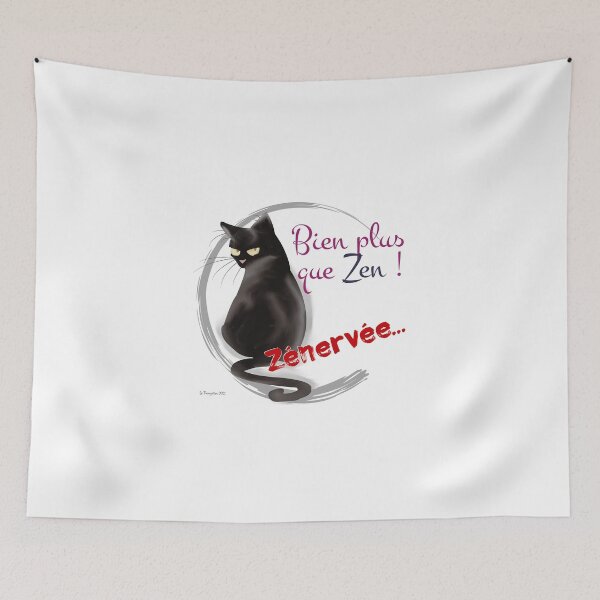 Item preview, Very zen black cat designed and sold by Frangotier.