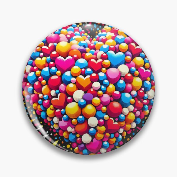Item preview, Valentine’s Day Cheerful Multicolor Heart for Fun and Positivity designed and sold by Nalin-Design.