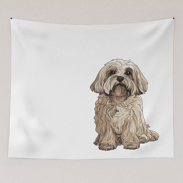 Item preview, Lhasa Apso Dog Illustration designed and sold by whyitsme.