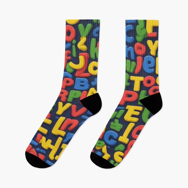 Item preview, Playful Colorful Alphabet Pattern designed and sold by Zeeshankhan1345.
