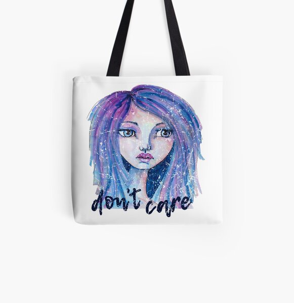Don't Care All Over Print Tote Bag