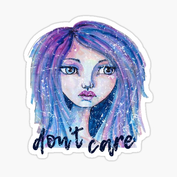 Don't Care Sticker