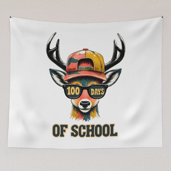 Item preview, Colorful Deer Antlers Cap 100 Days Of School designed and sold by JerdbordinShop.