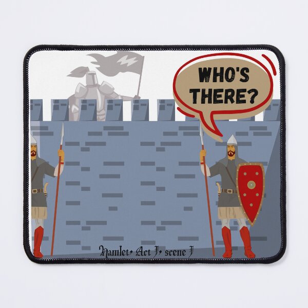 Item preview, Who's There - Hamlet Quote designed and sold by stella literarium.