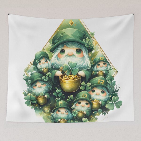 Item preview, Cute Leprechauns & Gold Triangle St. Patrick’s Day Vector Art designed and sold by AnnDesignStudio.