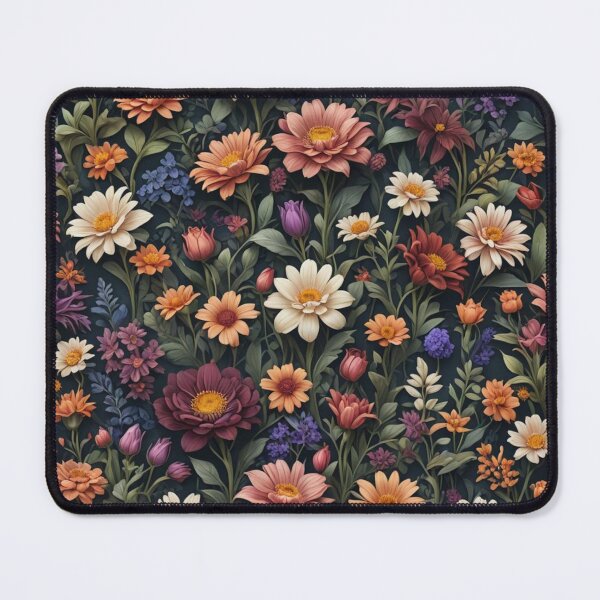 Item preview, Colourful Bed of Flowers | Floral Patterns designed and sold by Ink And Inspire.