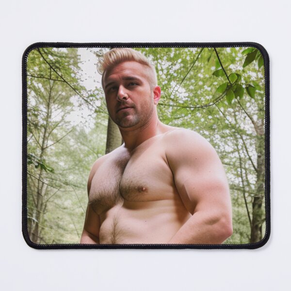 Item preview, Shirtless Blond AI Male Model Muscle Hunk 25101 designed and sold by korokstudios.