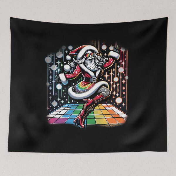 Item preview, Retro Drag Queen LGBTQ Santa Xmas Funny Dancing Disco designed and sold by Dressed For  Duty.