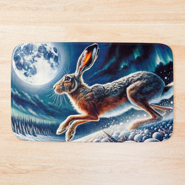 Item preview, Wild Hare on the Snow designed and sold by M-Y-A-R-T-.