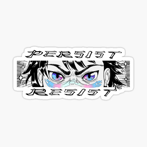 Vista previa del artículo con la obra «Resistir y Persistir Trans», diseñado y vendido por NahtsuArts.