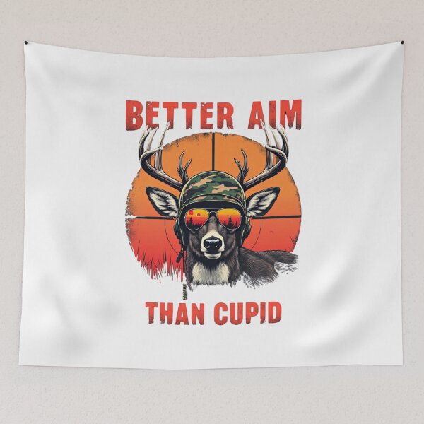 Item preview, I Aim Better Than Cupid Hunting Valentine’s Day designed and sold by ArtFromBeyond.