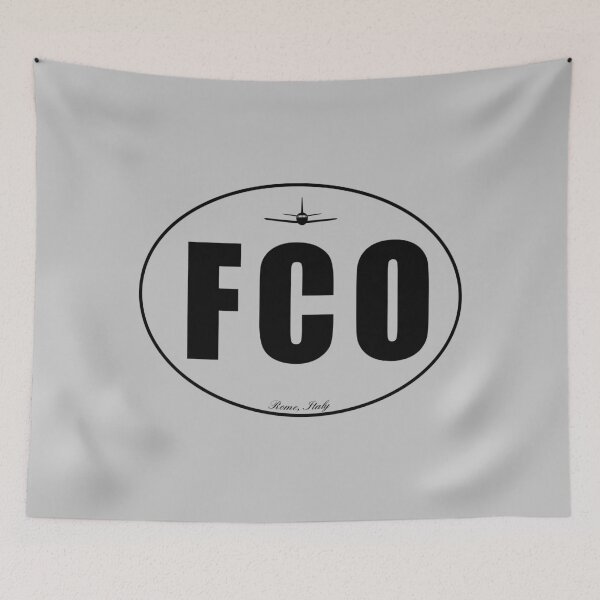 Item preview, FCO Rome Italy Airport Code designed and sold by Lartheviking.