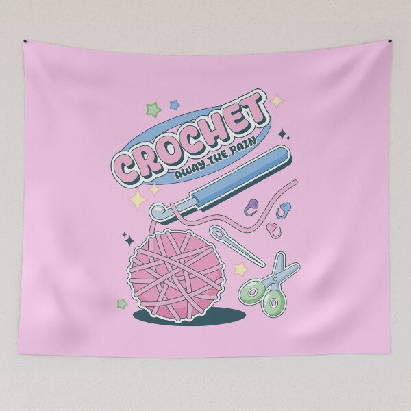 Item preview, Y2K Retro Crocheting Lover Pastel 2000s Design designed and sold by Summer Johnson.