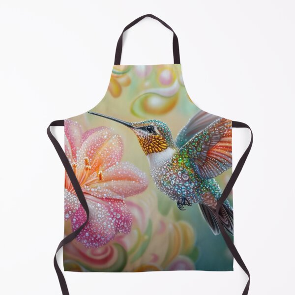 Item preview, Beautiful Hummingbird among blooming flowers designed and sold by MargaretWiktor.