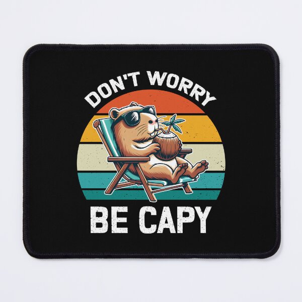 Item preview, don’t worry be capy cute vintage capybara designed and sold by EnchantedOwl.