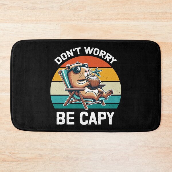 Item preview, don’t worry be capy cute vintage capybara designed and sold by EnchantedOwl.
