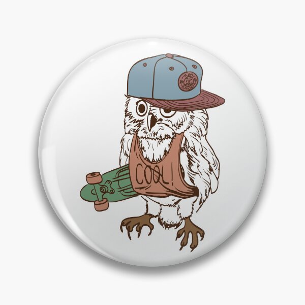 Item preview, Skateboarding Hipster Owl Art Design Print designed and sold by Design Atlas.