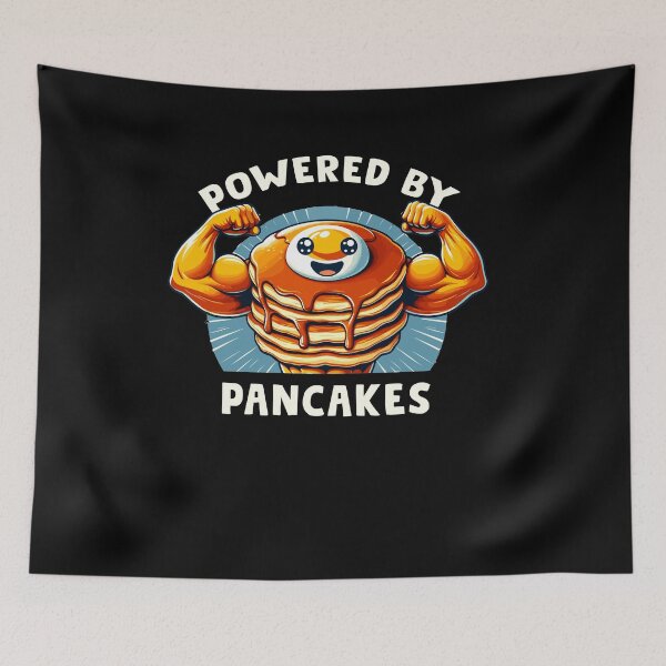 Item preview, Powered By Pancakes Breakfast Lover Maple Syrup Day designed and sold by Dressed For  Duty.