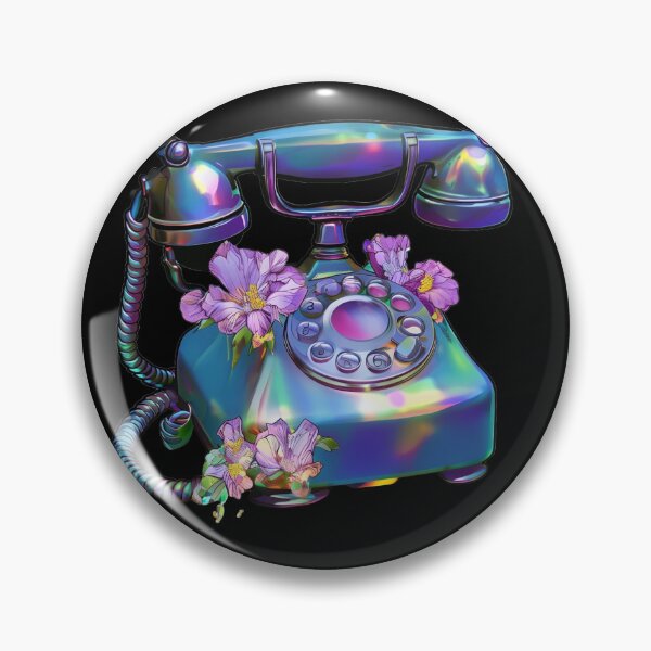 Item preview, OLD TELEPHONE| HOLOGRAPHIC EFFECT| IRISDECENT designed and sold by TeenVibe-Shop.