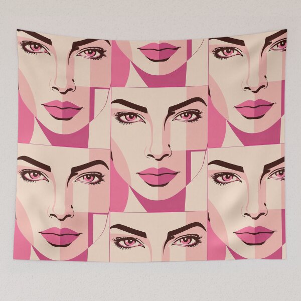 Item preview, Vintage Lady No 8. Patrick Nagel inspired design. designed and sold by Shoot-The-Moon.