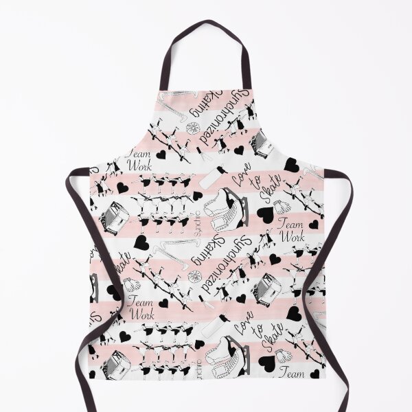 Item preview, Synchronized Skating Black and White, Striped Design-Light Pink designed and sold by PD-Skating.