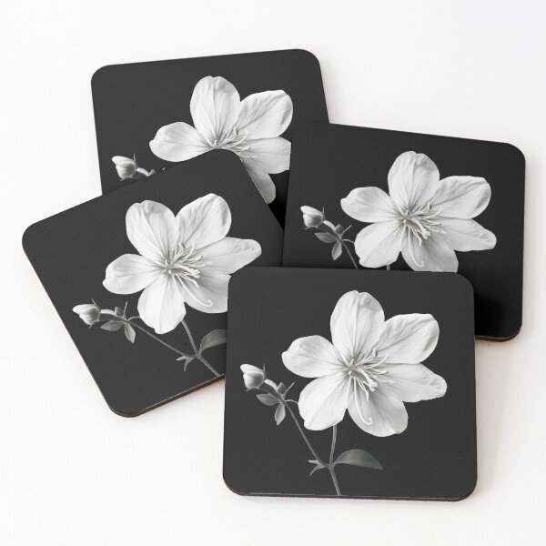 Item preview, Black and White Bladder Campion Flower v1 designed and sold by PiranhaEatFashion.
