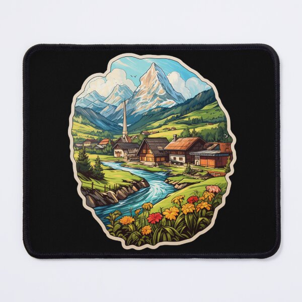 Item preview, Switzerland Beautiful landscape designed and sold by SMARTKIT DESIGNAGENCY.
