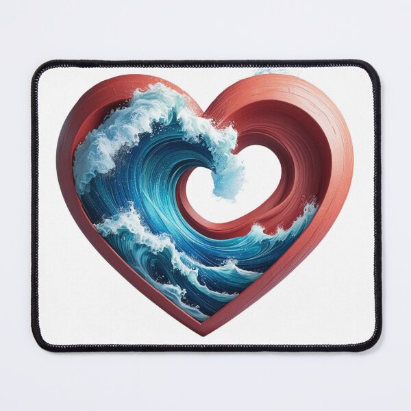 Item preview, Heart-Shaped Wave  designed and sold by EsraaCreations.