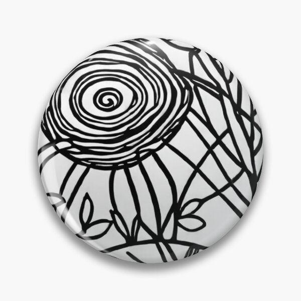 Item preview, Wild Flower; black and white mosaic designed and sold by CindyOMy.
