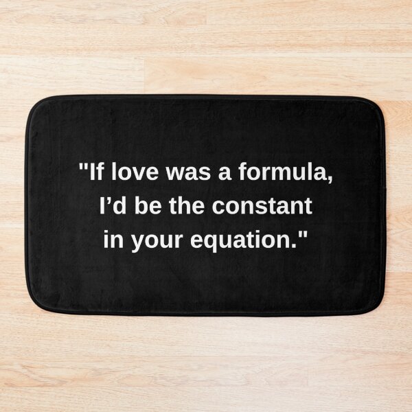 Item preview, "If Love Was a Formula" – Witty Science & Tech Humor Design designed and sold by KennyLucky.