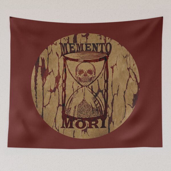 Item preview, Memento mori skull and hourglass designed and sold by Alexaltay.